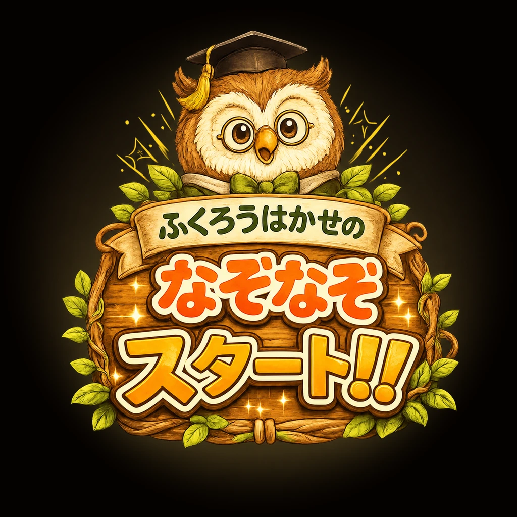 ふくろうはかせの なぞなぞスタート